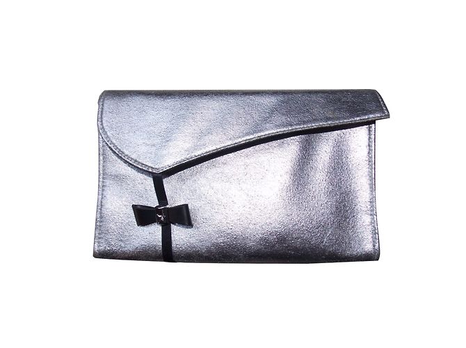 Thierry Mugler Clutch Tasche Silber