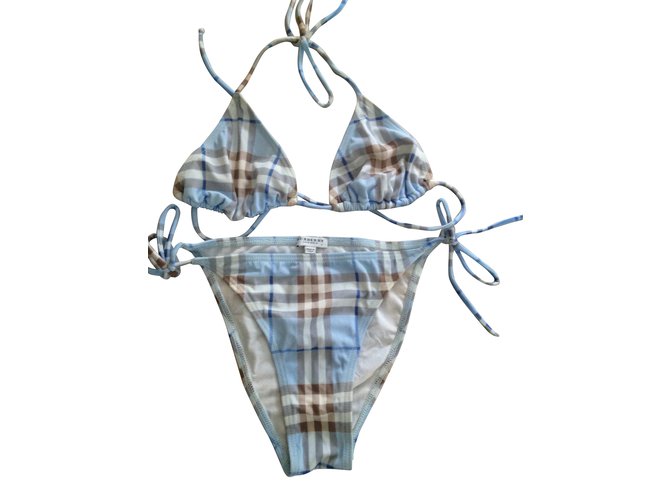 burberry swimsuit womens blue