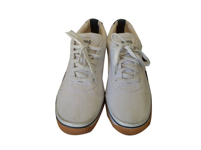 Timberland scarpe da ginnastica Bianco Tela  ref.39561