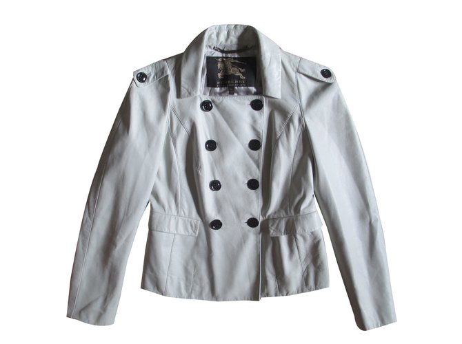 Burberry Prorsum Jacket White Lambskin  ref.39572