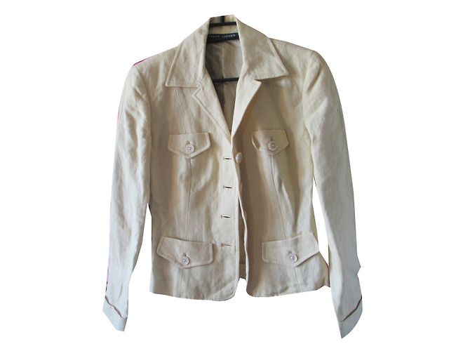 Chaqueta Ralph Lauren de lino beige