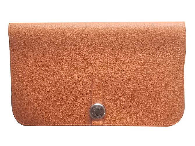 Hermès PORTAFOLIO HERMES DOGON Naranja