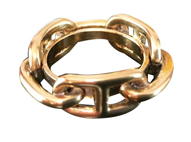 Hermès Ring Golden Vergoldet  ref.39588
