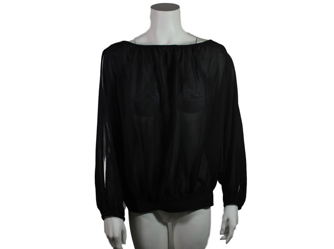Camicetta di seta Marc Jacobs nera Nero 