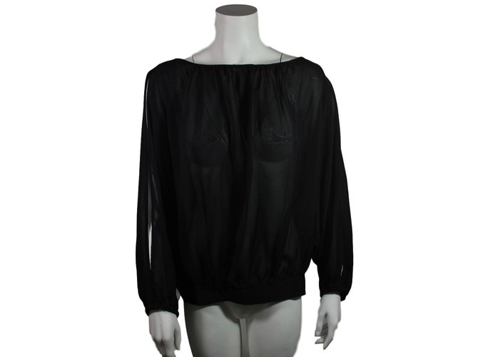 Marc Jacobs Silk blouse Black  ref.39669