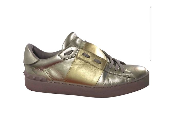 Sneakers Valentino Pelle Oro 40 D'oro