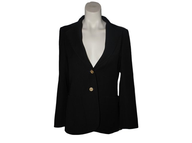 Louis Vuitton Uniform jacket Jackets Polyester Black ref.39702 - Joli Closet