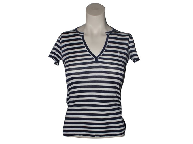 Ralph Lauren Superiore Bianco Blu Cotone  ref.39711