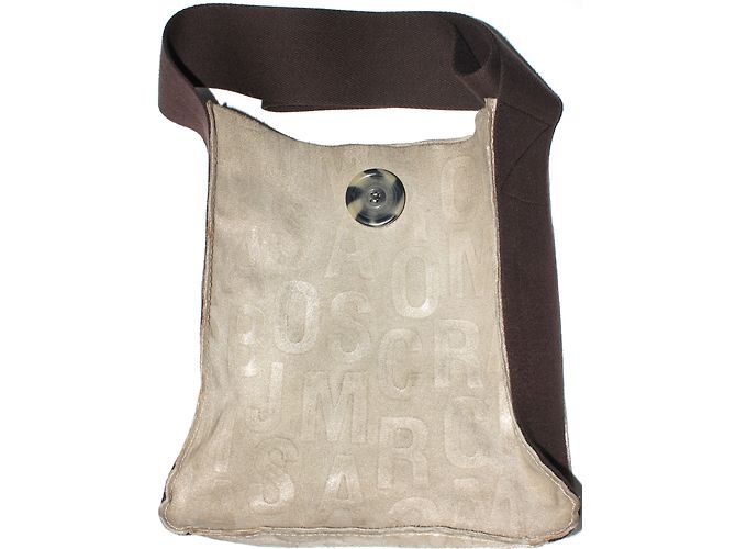 Marc by Marc Jacobs Bandolieer Handtasche Silber Wildleder