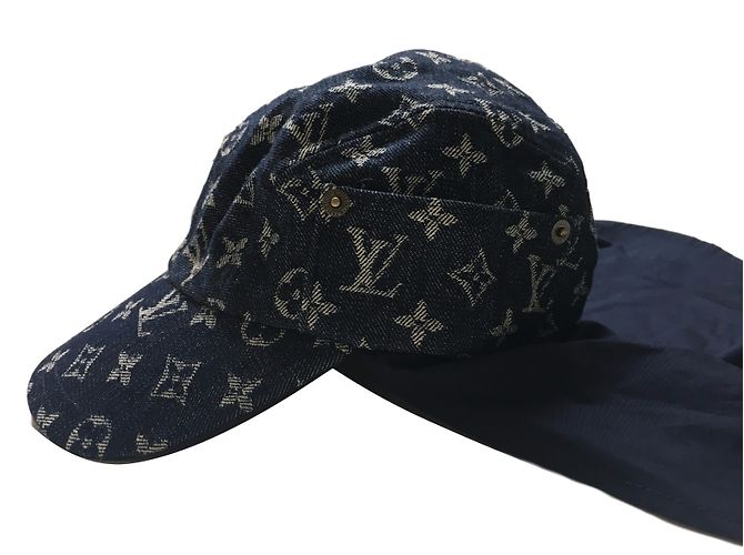 Louis Vuitton berretto Blu Cotone