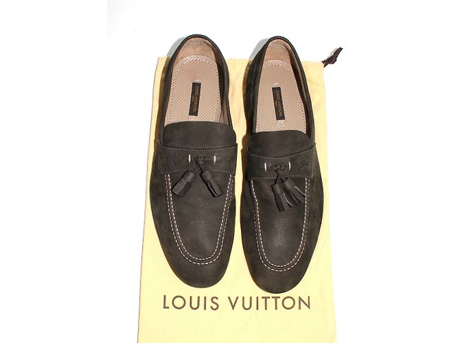 Mocassini Louis Vuitton in pelle marrone taglia 7.5