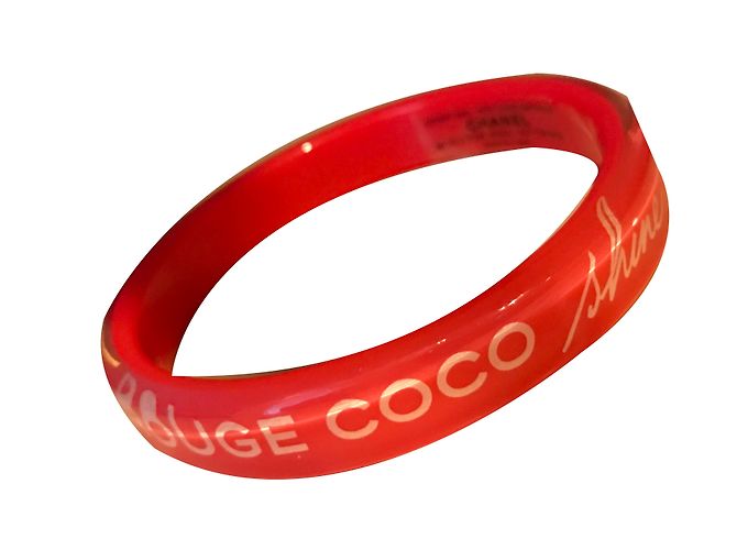 Chanel Pulseira Rosa Vermelho