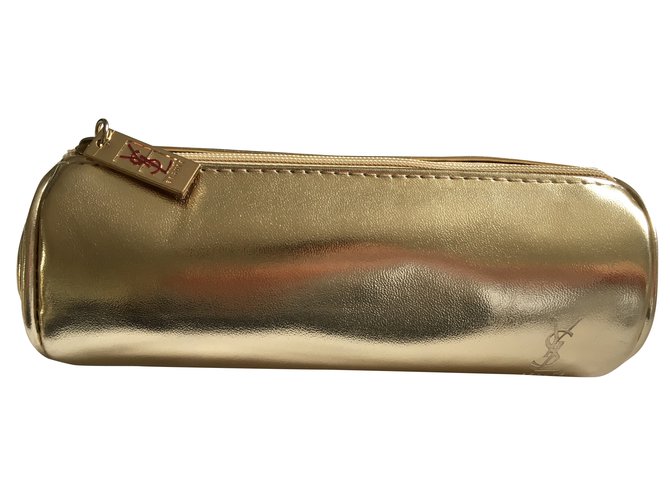Yves Saint Laurent Make up pouch Golden  ref.39767
