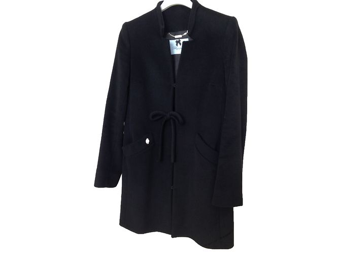 Abrigo Blumarine Negro de Madera