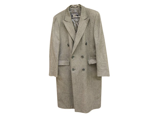 Burberry Men Coats Outerwear Grey Wool  ref.39953
