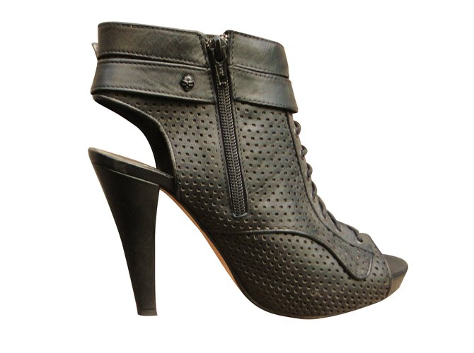 The Kooples Ankle Boots Black Leather  ref.39963