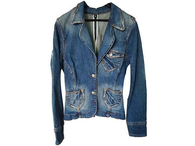 Autre Marque Giacca di jeans J&C blu cotone M
