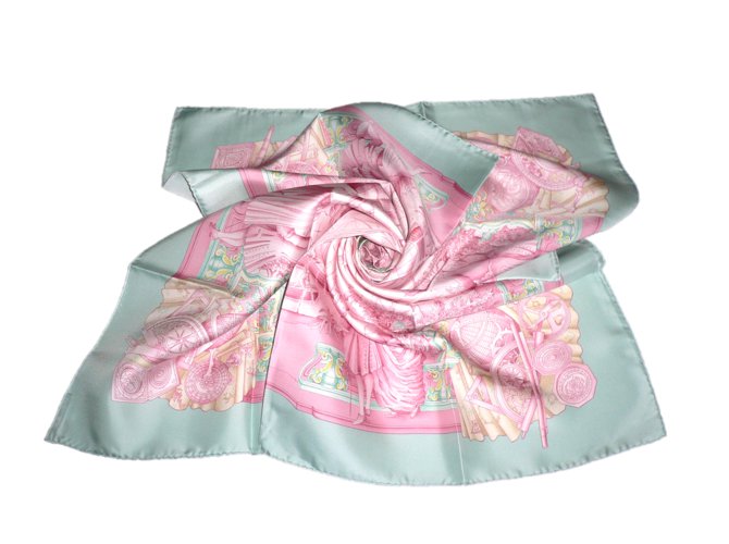 Hermès sciarpe Rosa Seta