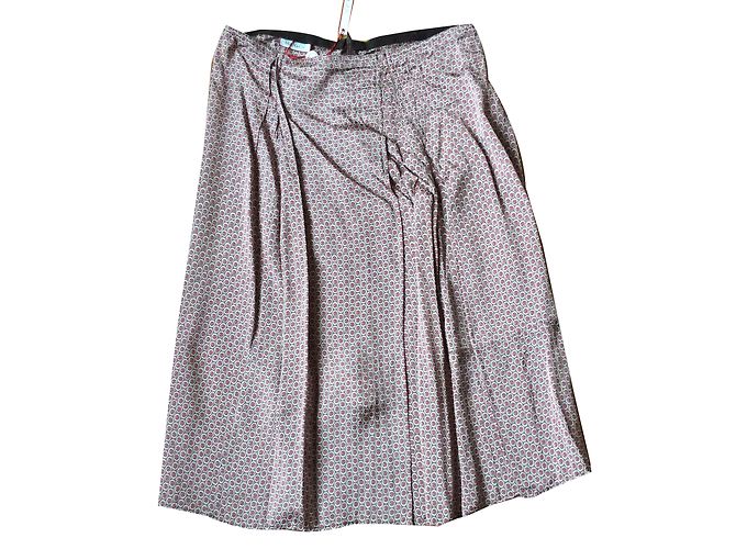 Falda rosa de viscosa Max & Co Talla 40
