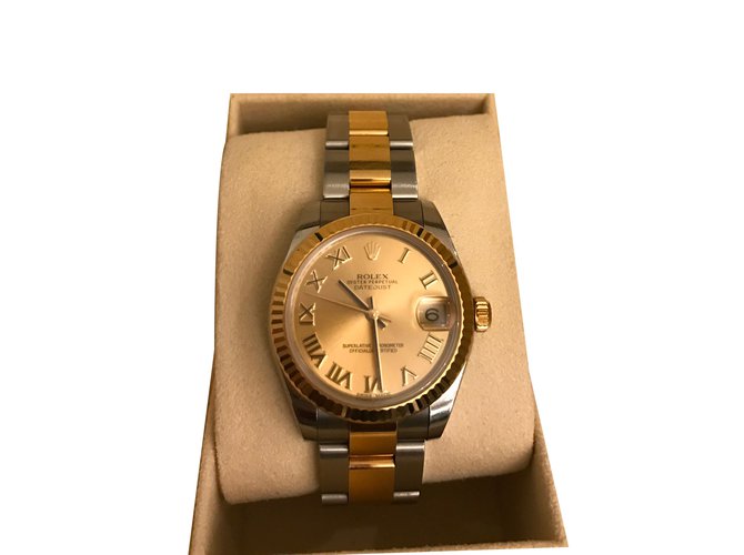 Rolex Buen reloj Dorado Acero Oro amarillo  ref.40131