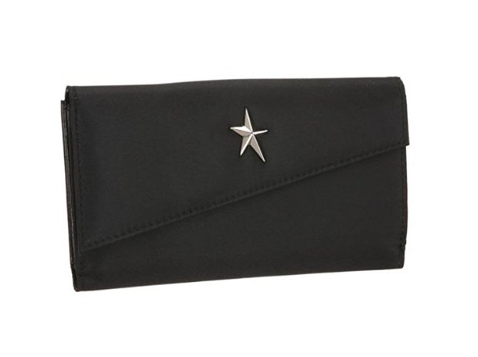 Thierry Mugler Purse, wallet, case Black Leather Cloth  ref.40156