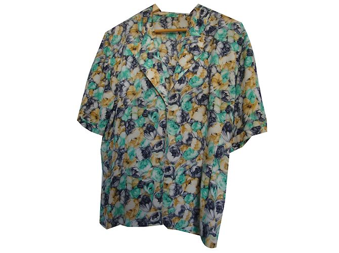 Autre Marque Seidenbluse mit buntem Blumenmuster Mehrfarben