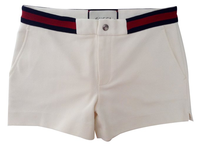 Gucci Shorts White Polyamide  ref.40178