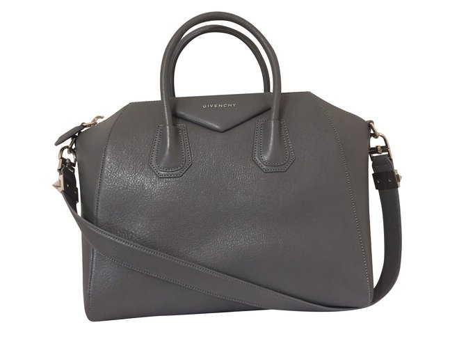 Givenchy Antigona Grey Leather  ref.40294