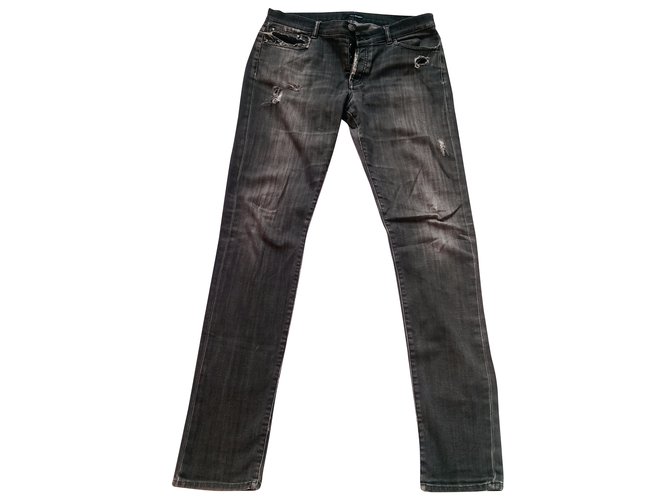 The Kooples Jeans Cinza Algodão Elastano  ref.40299