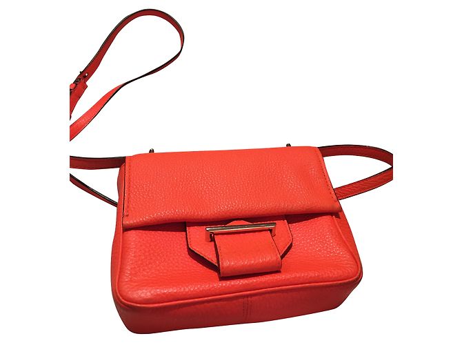 Reed Krakoff Small Leather Shoulder Bag Orange