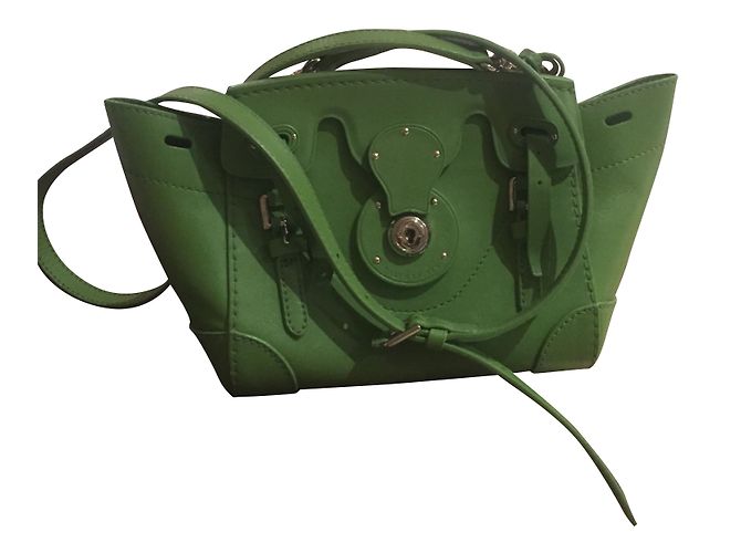 Borsa a tracolla Ralph Lauren in pelle verde