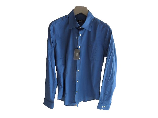 Hugo Boss Camicia da uomo slim fit in denim blu Hugo
