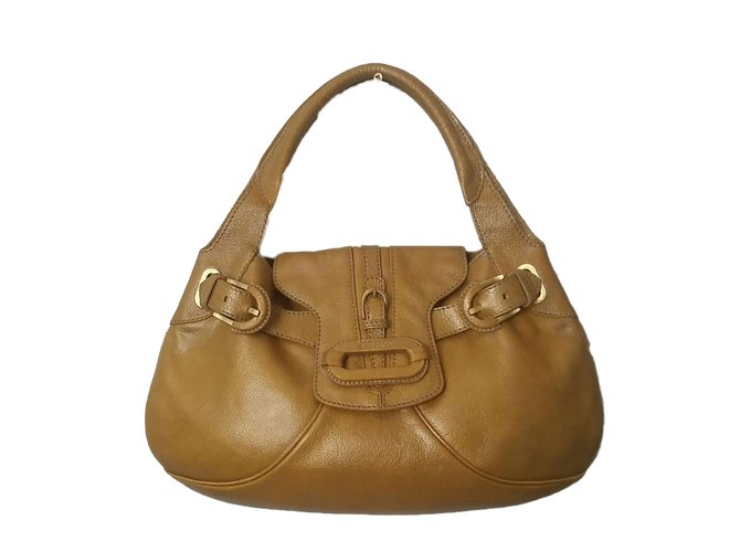 Jimmy Choo Handbag Golden Leather  ref.40640