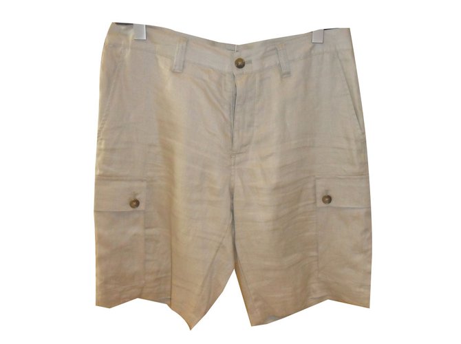 Michael kors men's brand new linen shorts Beige  ref.40689
