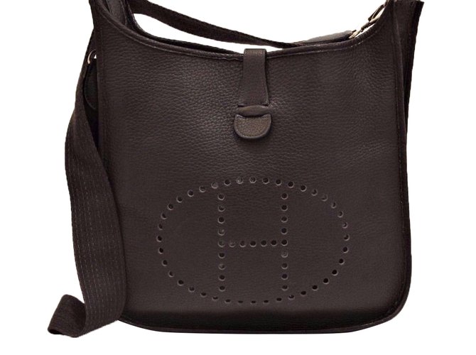 Hermès Evelyne Taurillon Chocolate Leather  ref.40800
