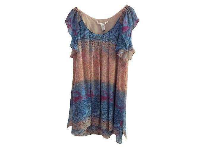 Vestido sin mangas de seda Diane Von Furstenberg Multicolor
