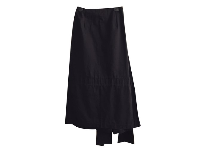 Yohji Yamamoto Skirt Black Cotton ref.40875 - Joli Closet