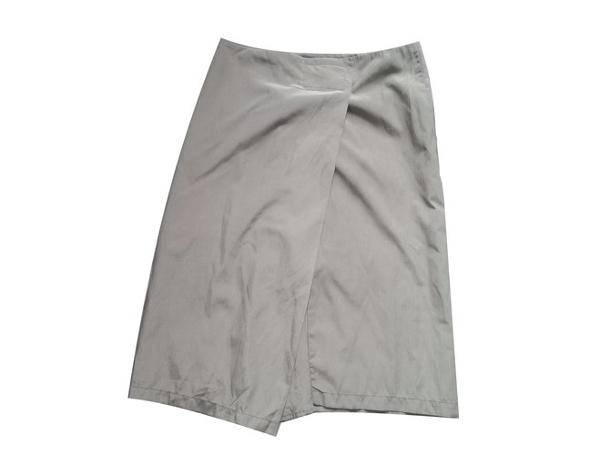 Tara Jarmon Skirt Grey Cotton Polyamide  ref.40878
