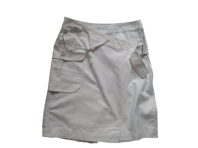 Saia envelope Sportmax de algodão branca Branco