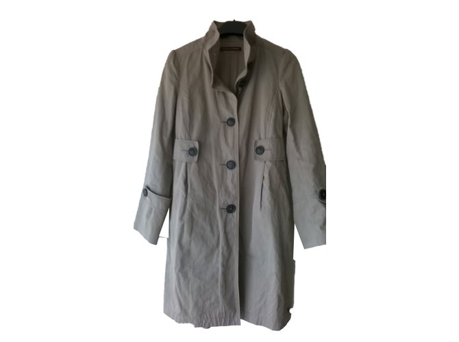 Comptoir Des Cotonniers Trench coat Beige Cotton ref.40910 - Joli Closet