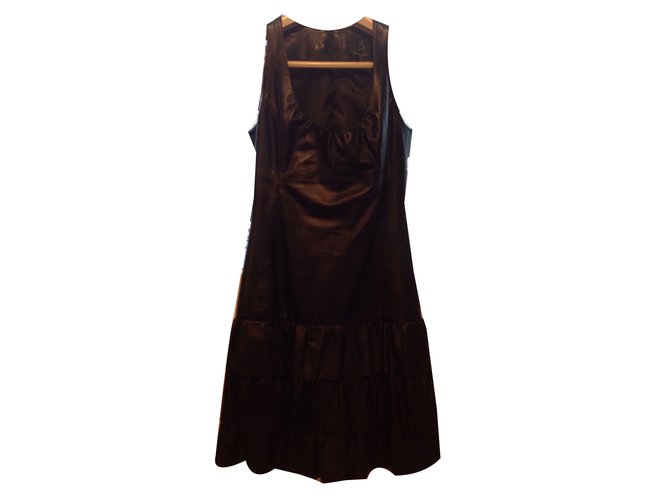 Pellessimo Robe Cuir d'agneau Noir  ref.41053