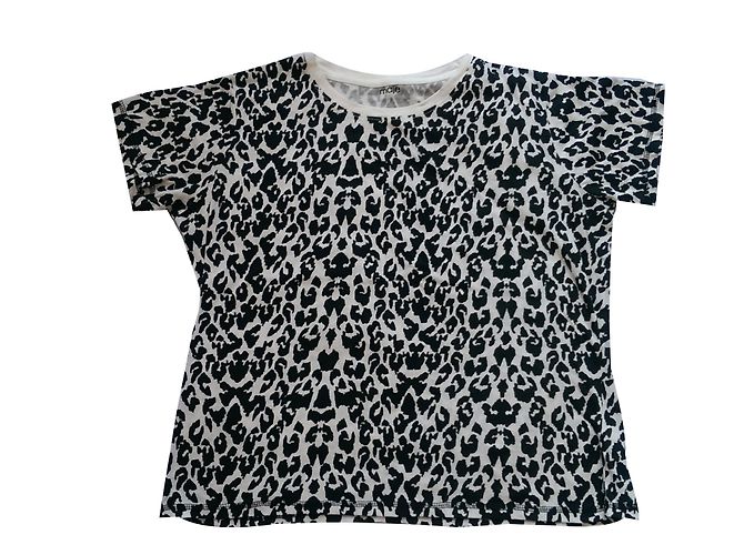 Top de algodão estampado Maje Multicor