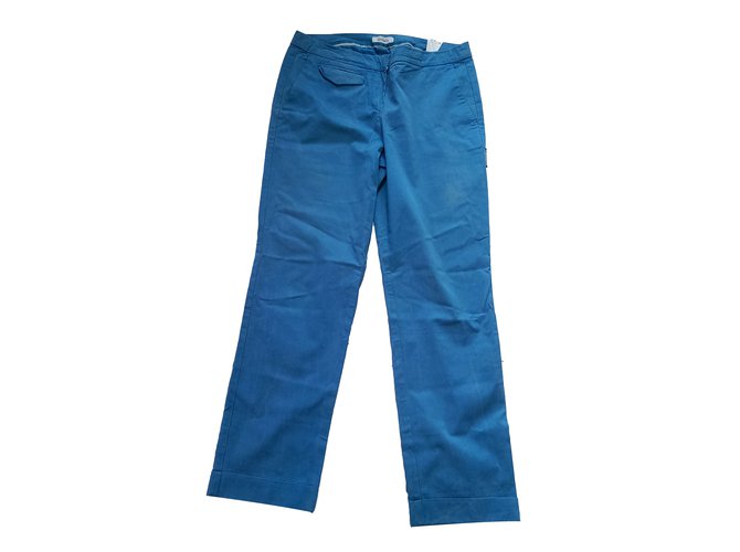Max & Co Pantaloni Blu Cotone Elastan  ref.41076