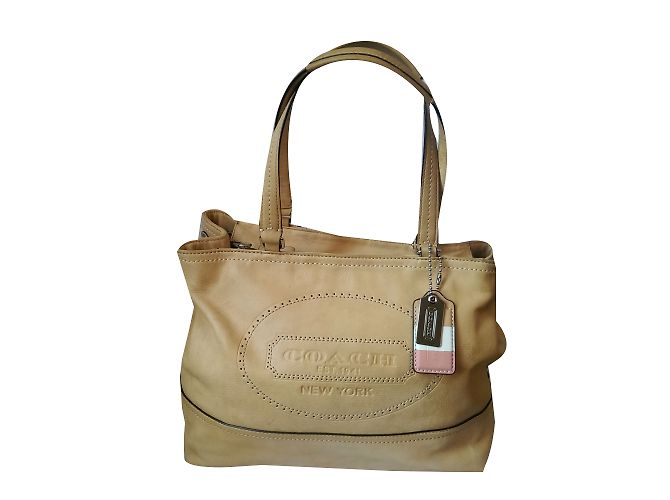 Borsa a mano Coach Hamptons Weekend in pelle