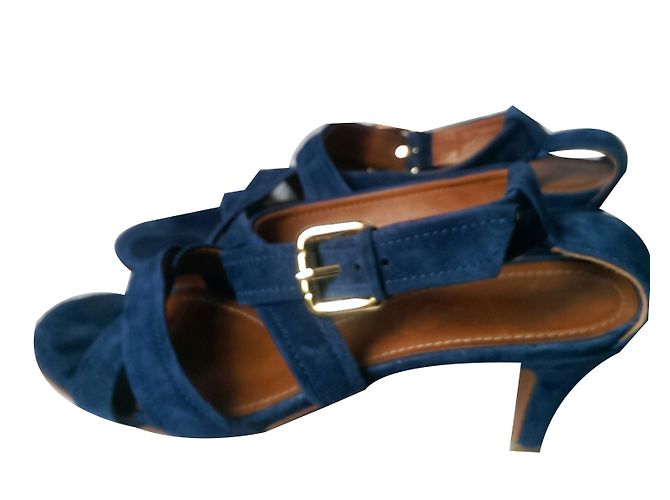 Autre Marque Sandali MUGNAI in pelle scamosciata blu