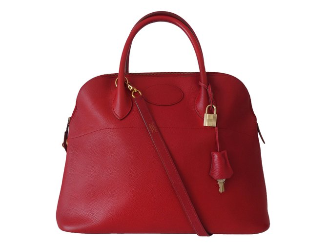 Hermès Handbag Red Leather  ref.41127