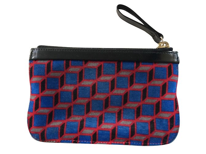 Pierre Hardy Piccolo Astuccio in Cotone e Pelle Multicolore