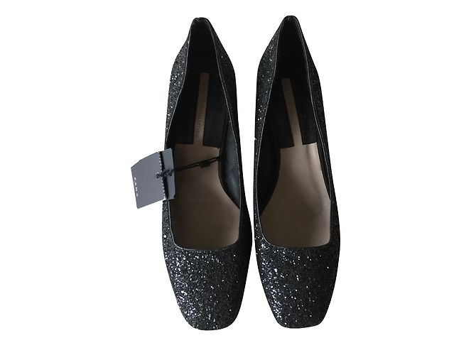 Zara Midi Heels Black