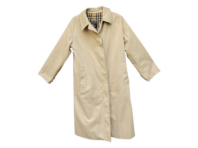 Burberry Gabardina Beige Algodón