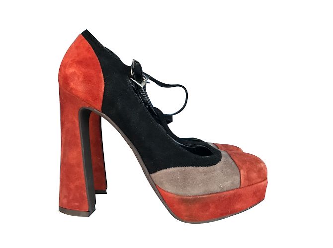 Bagatt Sandalen aus Wildleder multicolor schwarz orange grau 37IT